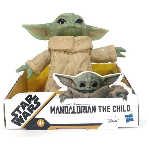 Disney Star Wars The Mandalorian The Child Posable Baby Yoda Grogu 6.5 Inch - Picture 4 of 7